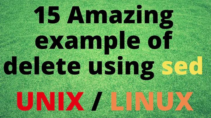 15 amazing example of deleting lines from file using sed | Unix command