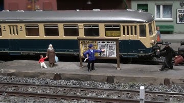 Umbau eines MÄRKLIN Schienen Triebzugs mit Akku Trieb-  und Steuerwagen (Mä.-3028 + 4028)