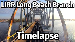 ⁴ᴷ⁶⁰ Long Island Railroad Timelapse - The Westbound Long Beach Branch