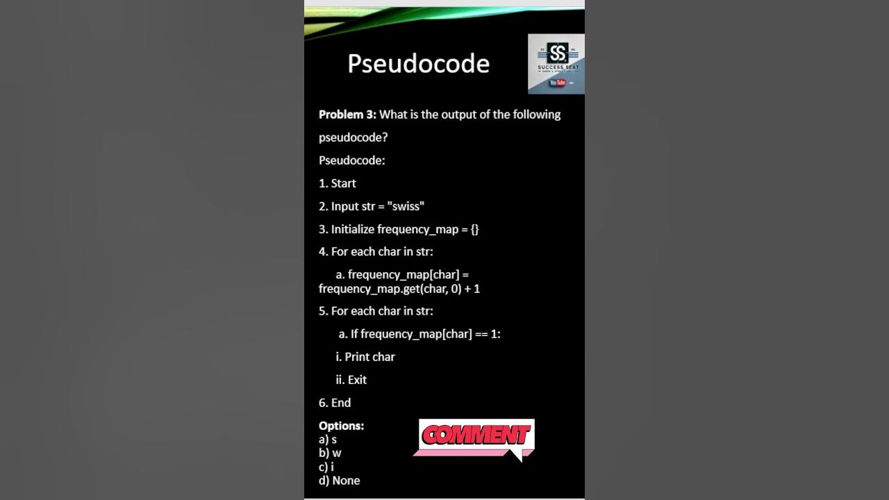 Find the Output: Java Pseudocode Challenge - Interview Question! # ...