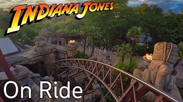[4K] Indiana Jones and the Temple of Peril - On Ride - Disneyland Paris