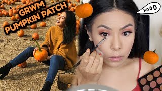 GET READY WITH ME||PUMPKIN PATCH 🎃MAKEUP+HAIR+OUTFIT