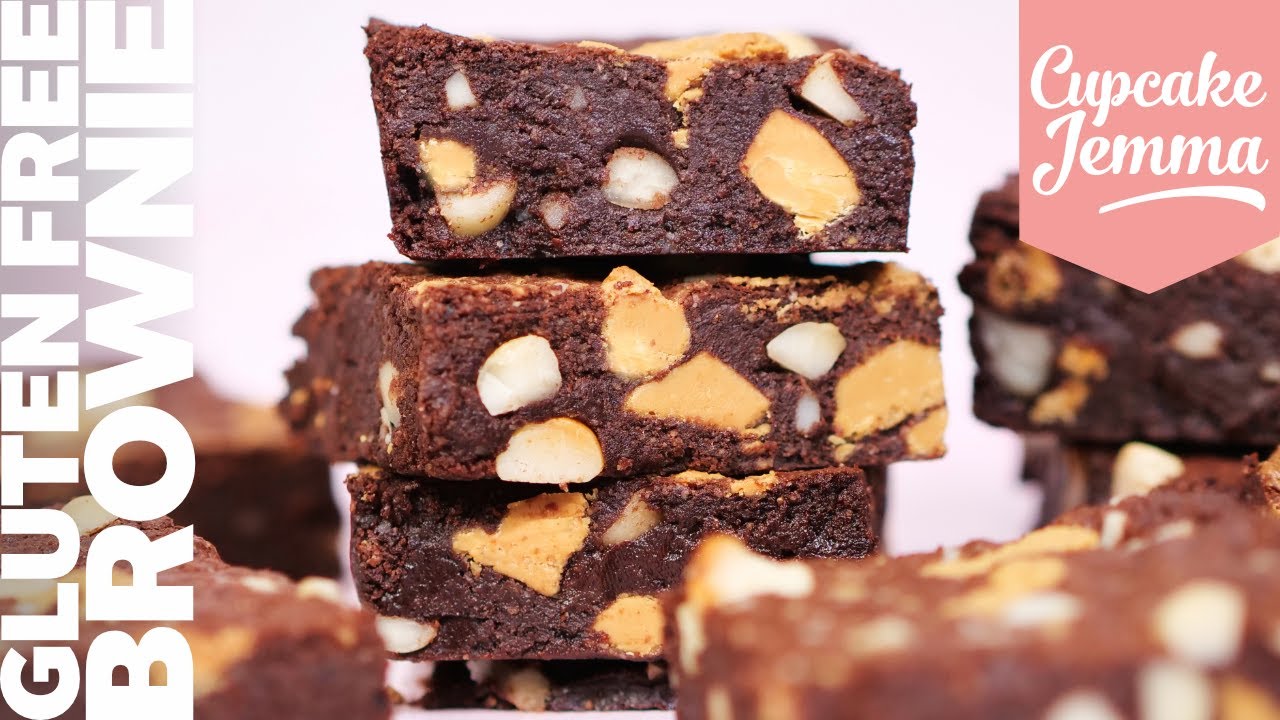 Ultimate Gooey Brownie with Caramelised Choc and Macadamias. Plus its GLUTEN FREE