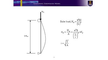 ADVANCE STRUCTURAL STEEL DESIGN (ECS571): DESIGN OF STEEL COLUMN- PART 1 ( BS EN 1993-1-1:2005)