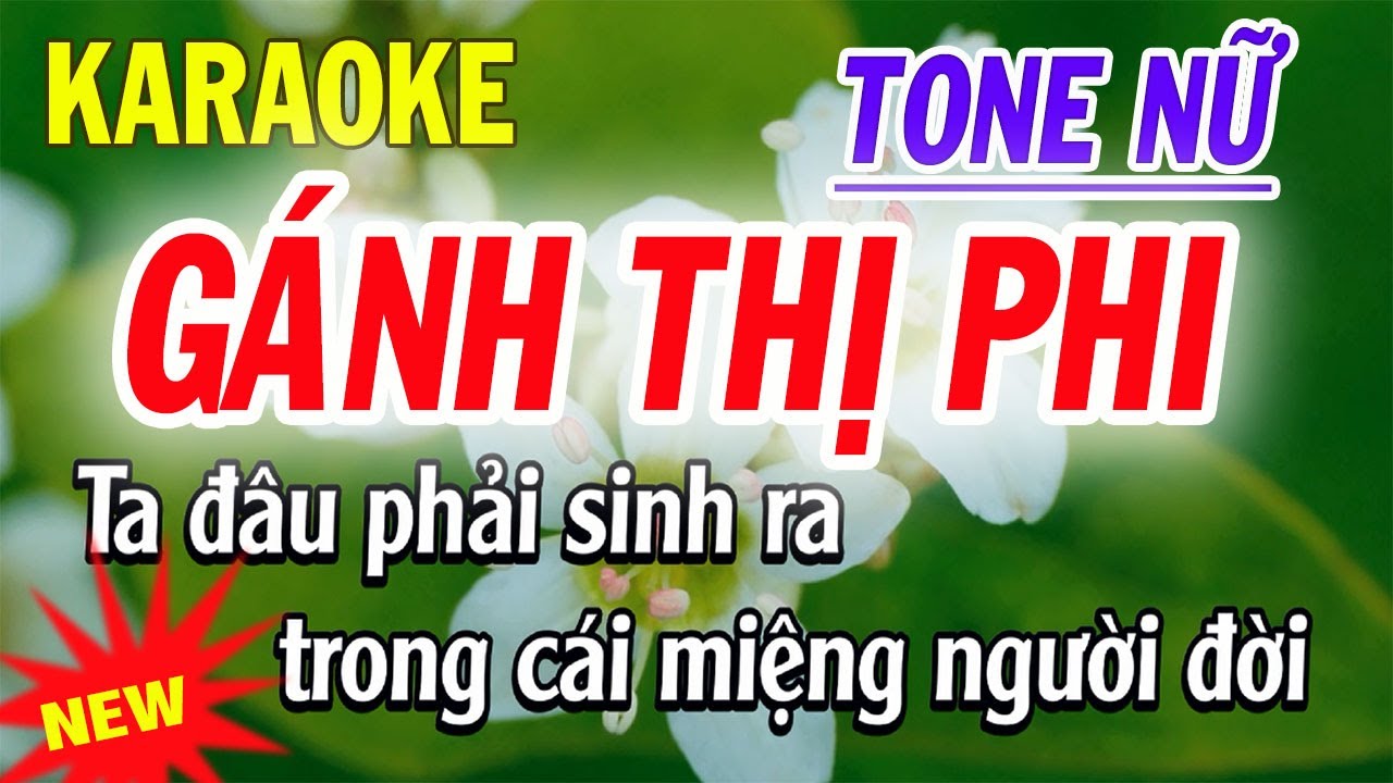 Gánh Thị Phi Karaoke - Tone Nữ - ST Phạm Hưng