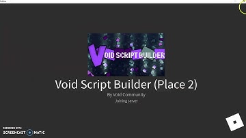 how to put a script in void script builder 2
