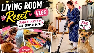Living Room Reset &amp; Cleaning Routine | Homemaker Vlog