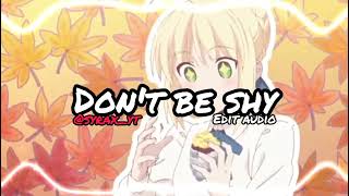 Don't be shy Edit audio