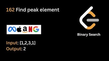 17 | Find Peak Element | LeetCode 162 Binary Search | Hindi