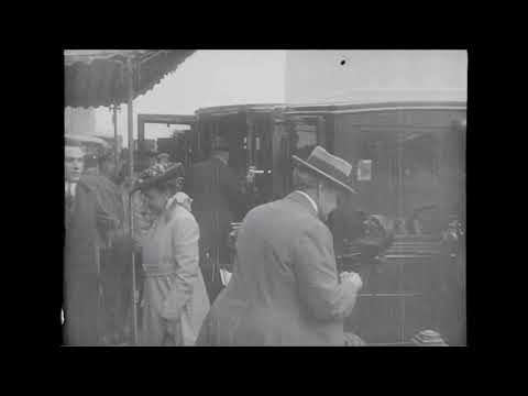 S.S. Lusitania - 1915 - Real footage of the last departure (speed corrected)