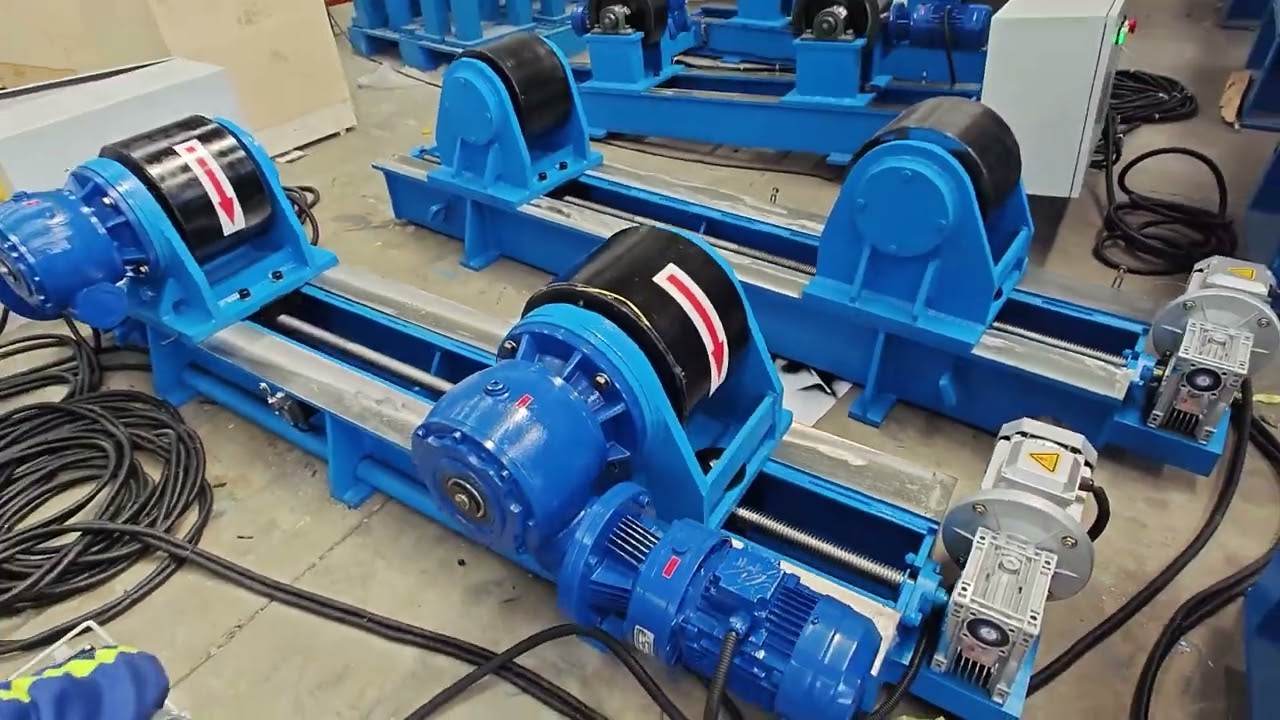 10tons, 20tons Electric lead srew welding rotator working test