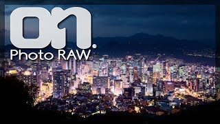 How To Create Panoramic Photos, Seoul Cityscape Retouch - ON1 Photo RAW 2019 Tutorial screenshot 5