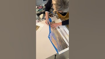 Daily Progress Photo Encaustic Art. Day One.