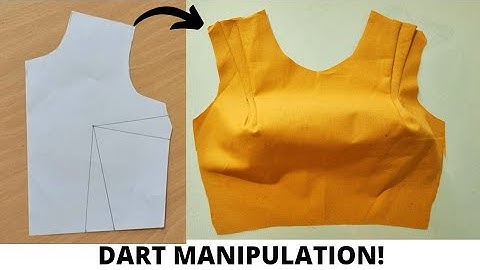 DART MANIPULATION | How to Manipulate Dart to the Shoulder | Pattern Drafting