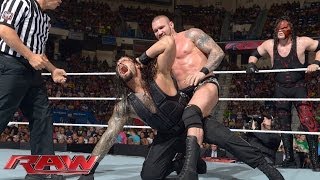John Cena Roman Reigns vs Randy Orton Kane Raw June 30 2014