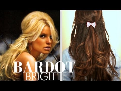Cute Brigitte Bardot Hair Tutorial Everyday Half Up Half Down