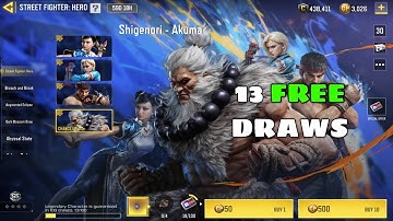 13 Free Draws in Street Fighter Hero Draw COD MOBILE | CODM