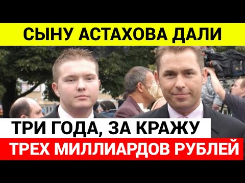 Сына Павла Астахова приговорили к 3,5 годам колонии общего режима