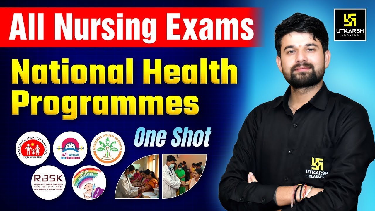 National Health Programmes One Shot | Community Health Nursing | All Nursing Exams | Sagar Sir