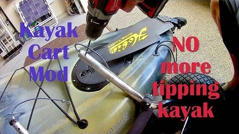 **EASY** Hobie Cart $2 DIY mod - NEVER tip your kayak over again !