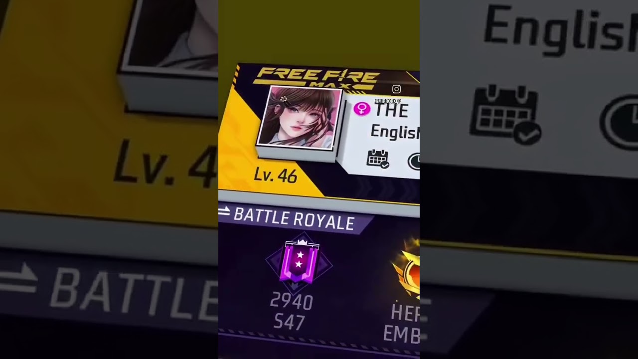 free fire profile edit