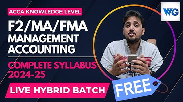 (11) Chapter 7 - Labour (part 2) Comp | F2/MA - Management Accounting | Live classes(Wegyde)