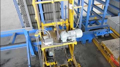 AUTO PALLET STACKER  for LOADING FLYASH BRICKS IN  racks