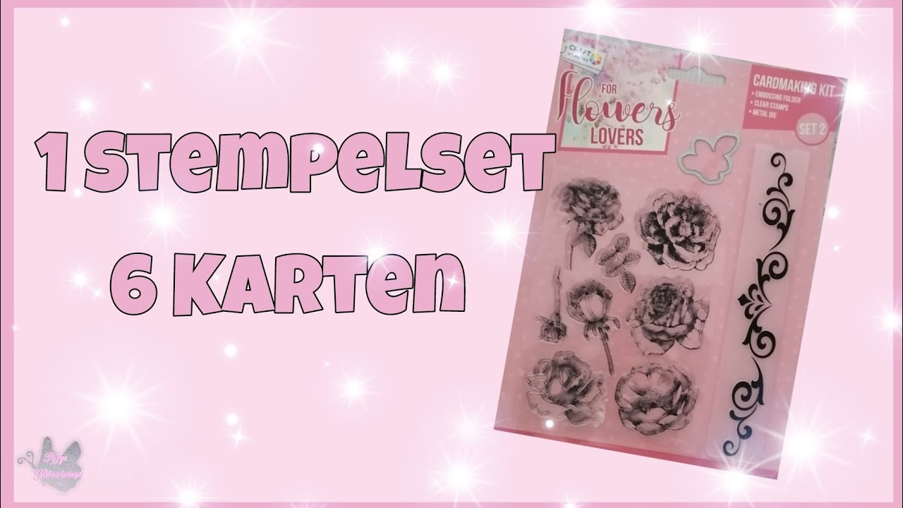 💕 6 Karten aus 1 Stempelset 💕 von Action - YouTube