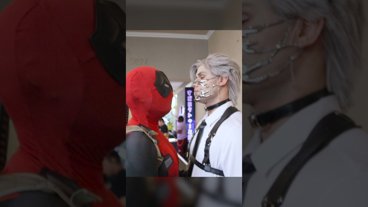 I guess Deadpool is a fan of Sylus 🥰 #deadpool #loveanddeepspace #cosplay
