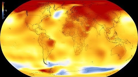 Global temperature anomalies from 1880 to 2017