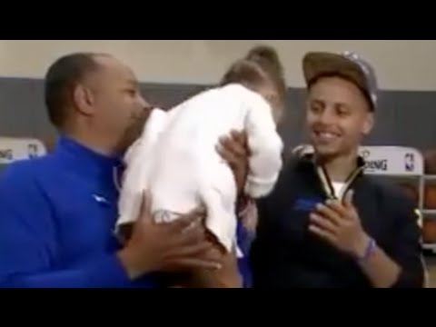 Riley Curry steals the postgame show again 