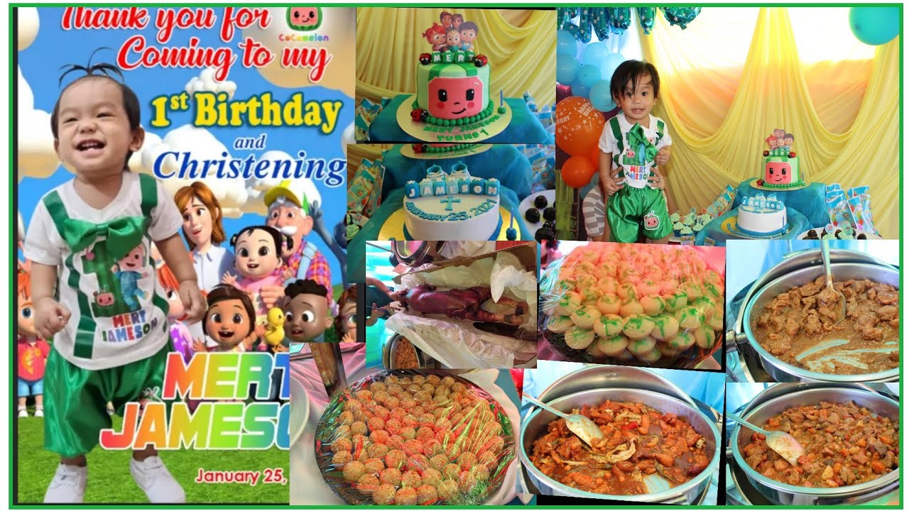 Mert Jameson 1st Birthday | Cocomelon Theme | Part 3 - YouTube