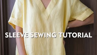 Sleeve Sewing Tutorial | Its Easy To Sew A Rolled Short Sleeve