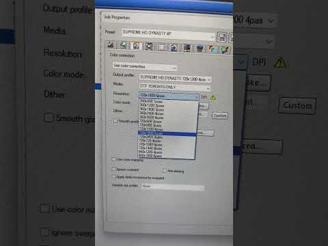 Changing Resolution on FlexiPrint