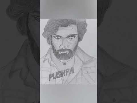 🔥🔥My Best Sketch ever/ Allu Arjun Beautiful Sketch/Pushpa Sketch