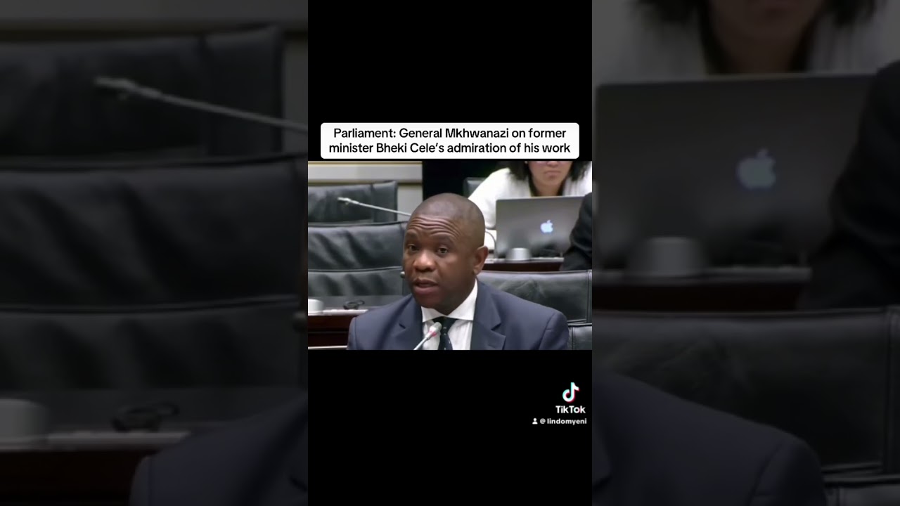 Gen. Mkhwanazi on former minister Bheki Cele’s admiration of his work. 
