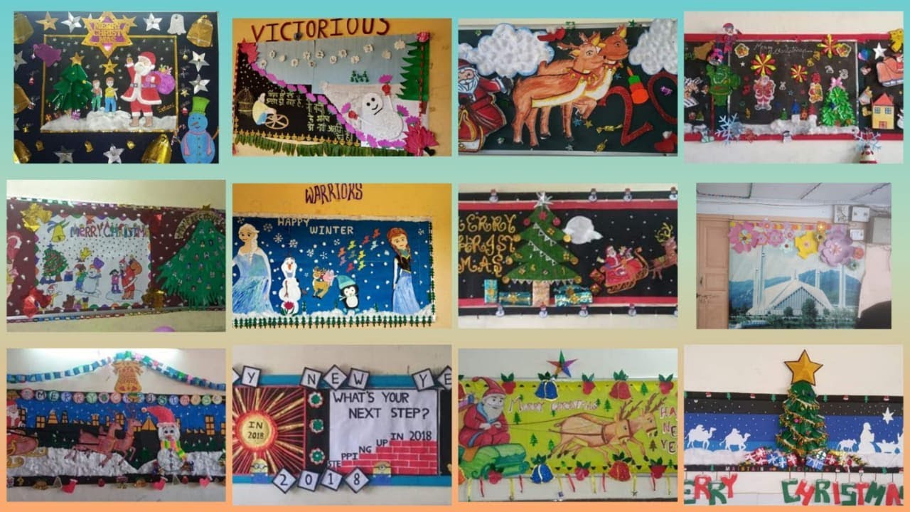 Christmas day notice board decoration ideas  amazing display board