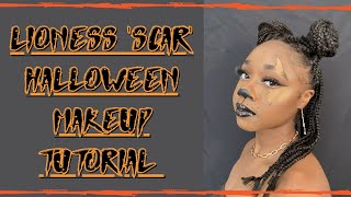 Lioness 'Scar' Halloween Makeup tutorial!!! | DeandraDrysdale ♡