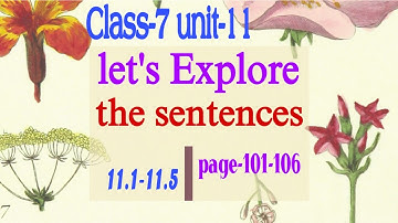 Class-7 Unit-11 (Let