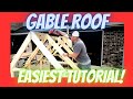 How to build a gable roof easiest tutorial ever