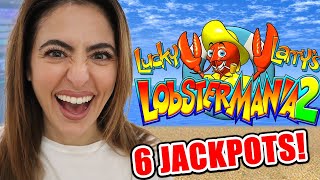 Record SHATTERED! 6 HANDPAY JACKPOTS on Lobster Mania 2