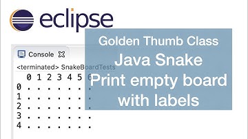 Java Snake 3 | Adding horizontal and vertical labels for the printed empty game board