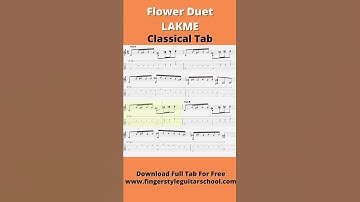 Thumbnail of Flower Duet FULL Classical Guitar Tab - Delibes