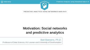 R Tutorial: Predictive Analytics using Networked Data in R | Intro