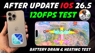 iOS 26.5 Update BGMI Performance Test on iPhone 15 Pro Max | FPS, Battery Drain & Heating Review screenshot 4