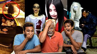 DAD reacts to Extreme Ghost Pranks! 🤣👻 | Ultimate Fun 😝💯