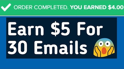 Earn $5 For 30 Emails - Data Entry Work Demo on Fiverr