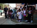 York City Police dedicate a new pocket park outside their King Street headquarters
