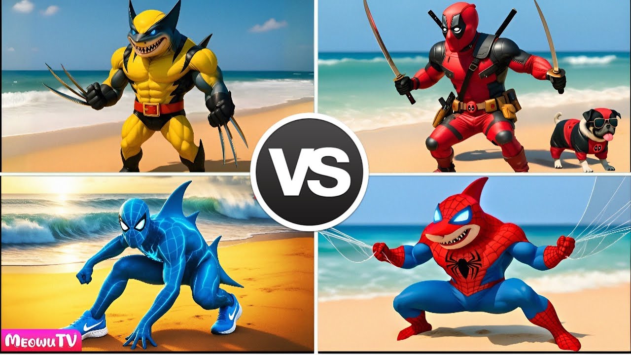 BRAINROT  DEADPOOL 🆚️BRAINROT  WOLVERINE 🆚️BRAINROT SPIDERMEM