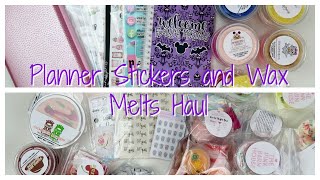 BACK AGAIN WITH ANOTHER HAUL | Planner Stickers, Supplies and Wax Melts!